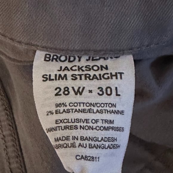 Brody Jeans Jackson - Slim Straight 28W 30L - Picture 3 of 3